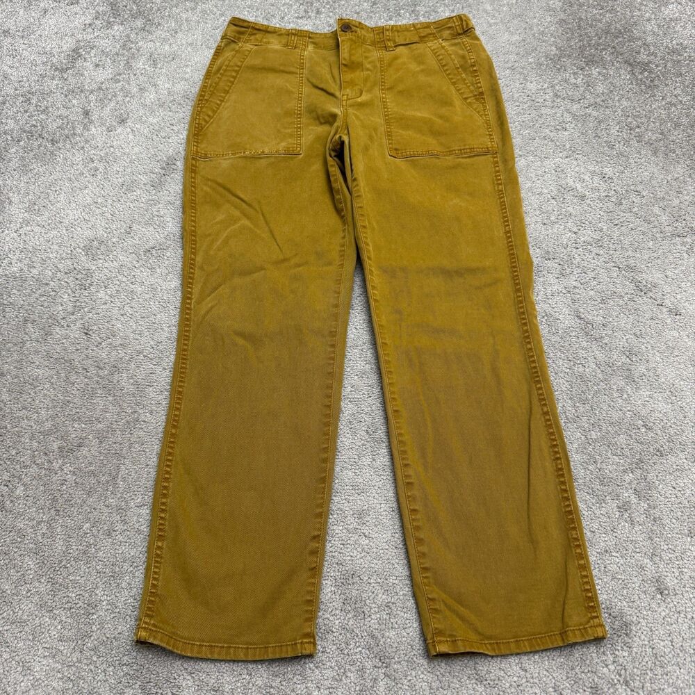 Madewell The Slim Straight Utility Pants Womens 29 Brown Lyocell Cotton Blend